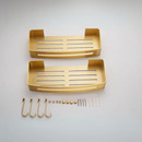 Prateleira De Canto Para Banheiro Dourada