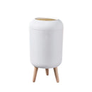 Lixeira Com Pés de Madeira Moderna