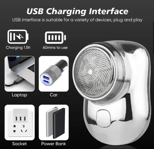 Barbeador elétrico portátil