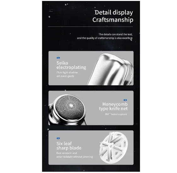 Barbeador elétrico portátil