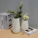 CONJUNTO DE VASOS DE CERÂMICA DE GRES BRANCO