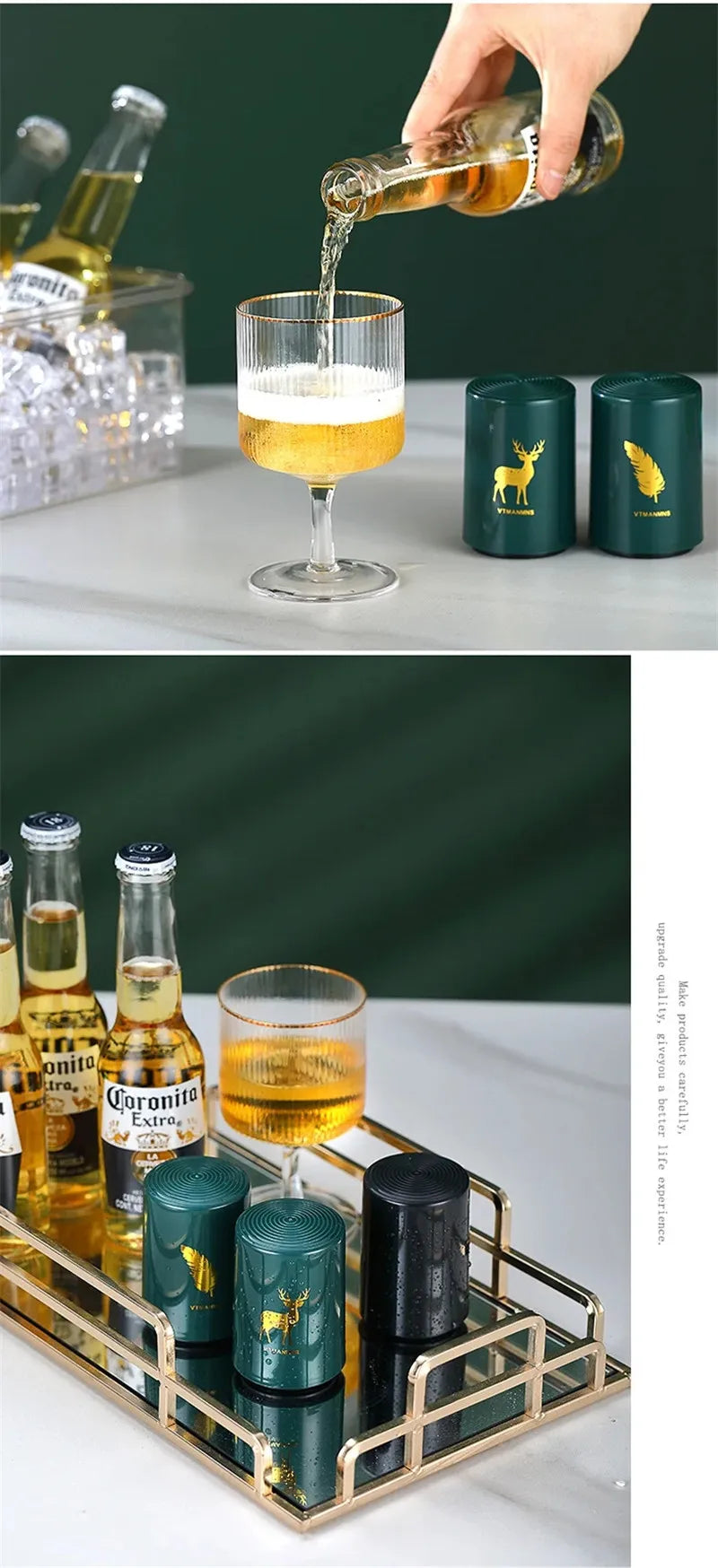 Abridor de garrafas de cerveja automático magnético