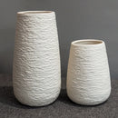 CONJUNTO DE VASOS DE CERÂMICA DE GRES BRANCO