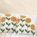 Capa de Almofada com Bordado Floral